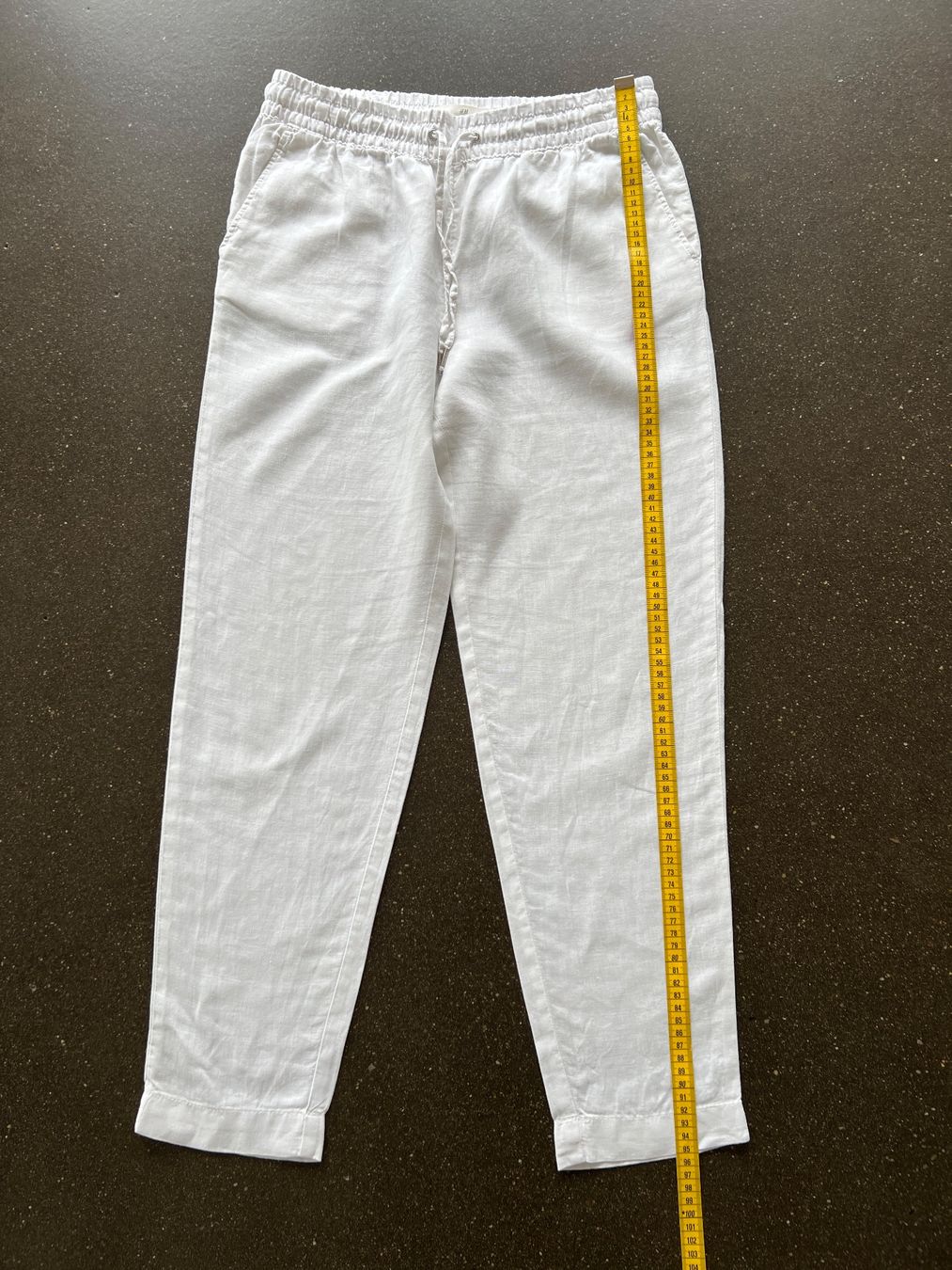 H&M Pantaloni: H&M Leinenhose weiss Gr. 34 – Usato da Büetigen venduto da Jabo 2