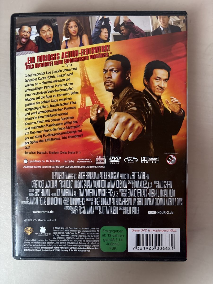Tutti i DVDs: Rush Hour 3 DVD -  Chris Tucker und Jackie Chan  – Nuovo (secondo la descrizione) da Ruswil venduto da Slivio_ 1