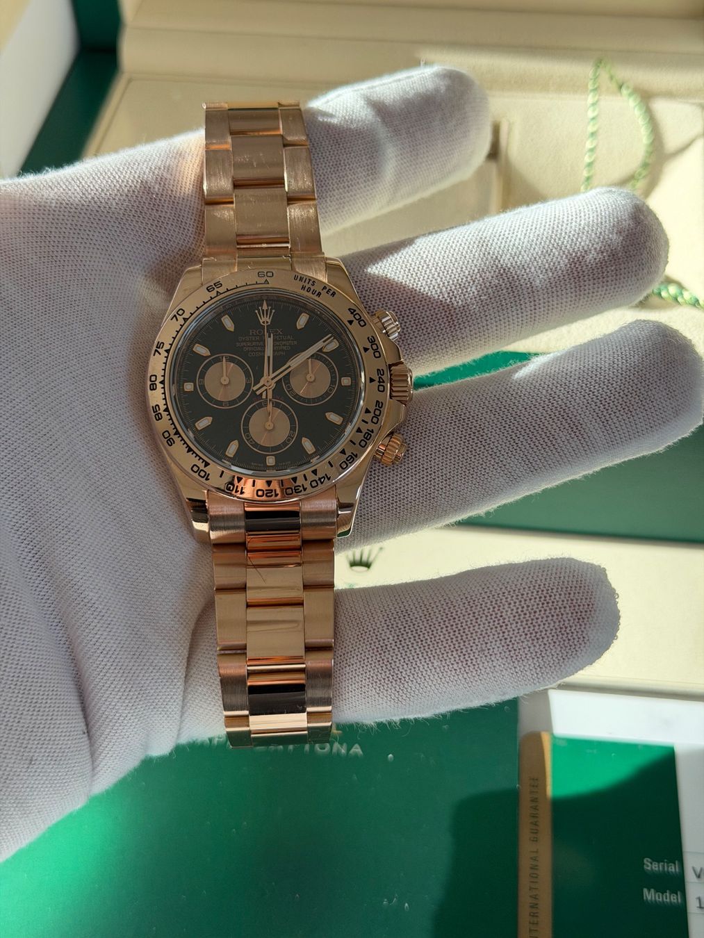 Rolex Orologi: ROLEX - DAYTONA - 18K EVEROSE GOLD – Usato da Baden venduto da Gilani_Lux_AG