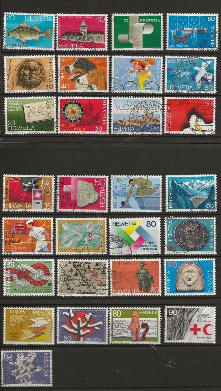 Tutti i francobolli: CH Propagande 1983 86 – Usato da Sion venduto da PierreP01