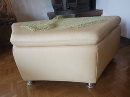 Leder-Hocker