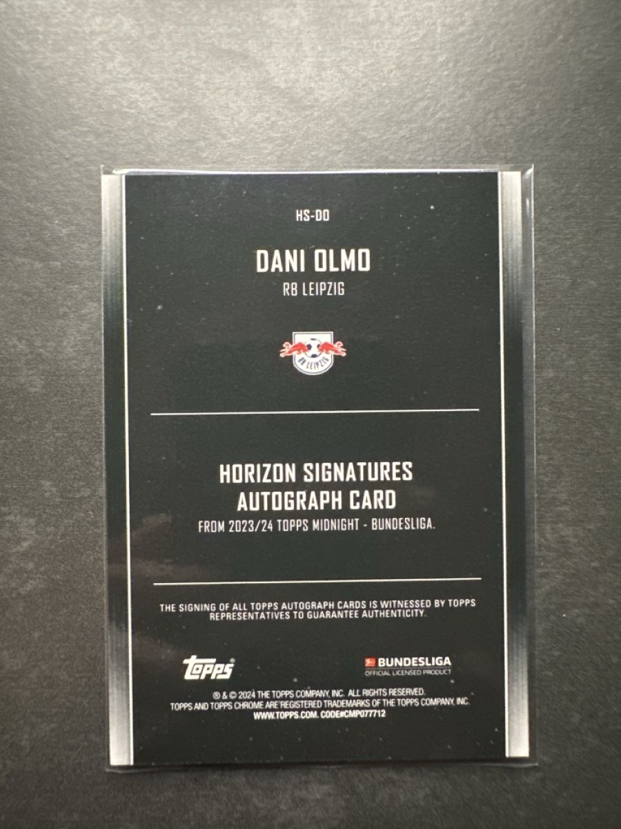 Autografi: Topps Midnight Dani Olmo Autogramm 36/99  – Nuovo (secondo la descrizione) da Walliswil b.Wangen venduto da Swiss-Trading-Bros 1