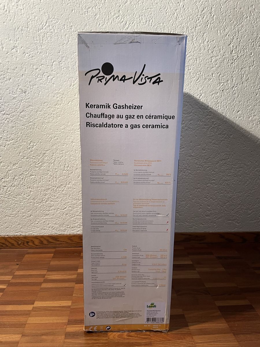 Radiatori: 2 Prima Vista Keramik Gasheizer - neu – Nuovo e nell'imballaggio originale da Hombrechtikon venduto da saba8634 4