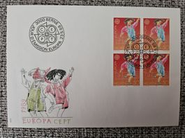 Helvetia Europa CEPT Couvert und Briefmarken