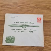 Luftpost GS 1er  Zurich-Bellinzone 1927 Zurigo-Bellinzona