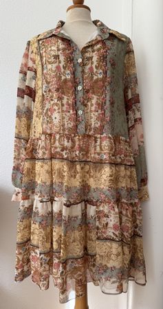 Robe Jeff Gallano Paris, imprimé floral, taille 3