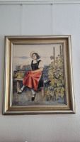 Oskar Binz Porträt Trachtenfrau 1935