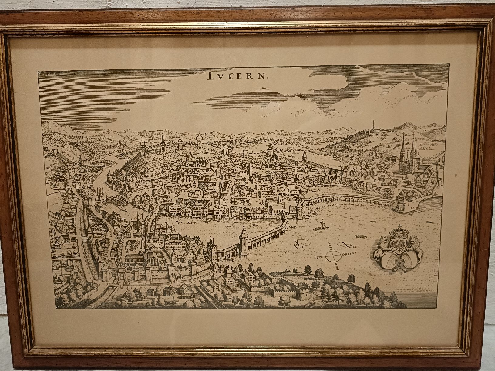 Poster & Bilder: Bild historischer Stich Luzern – Gebraucht aus Bergdietikon von Bico01