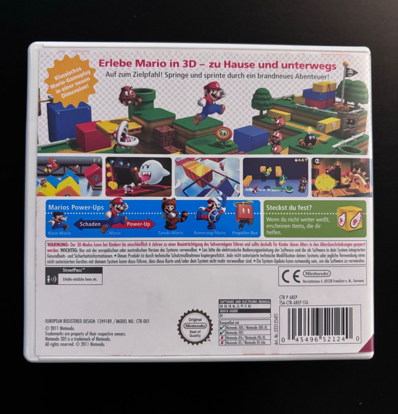 Nintendo Spiele: Super Mario 3D Land Nintendo 3DS – Gebraucht aus Zürich von Dororo 1