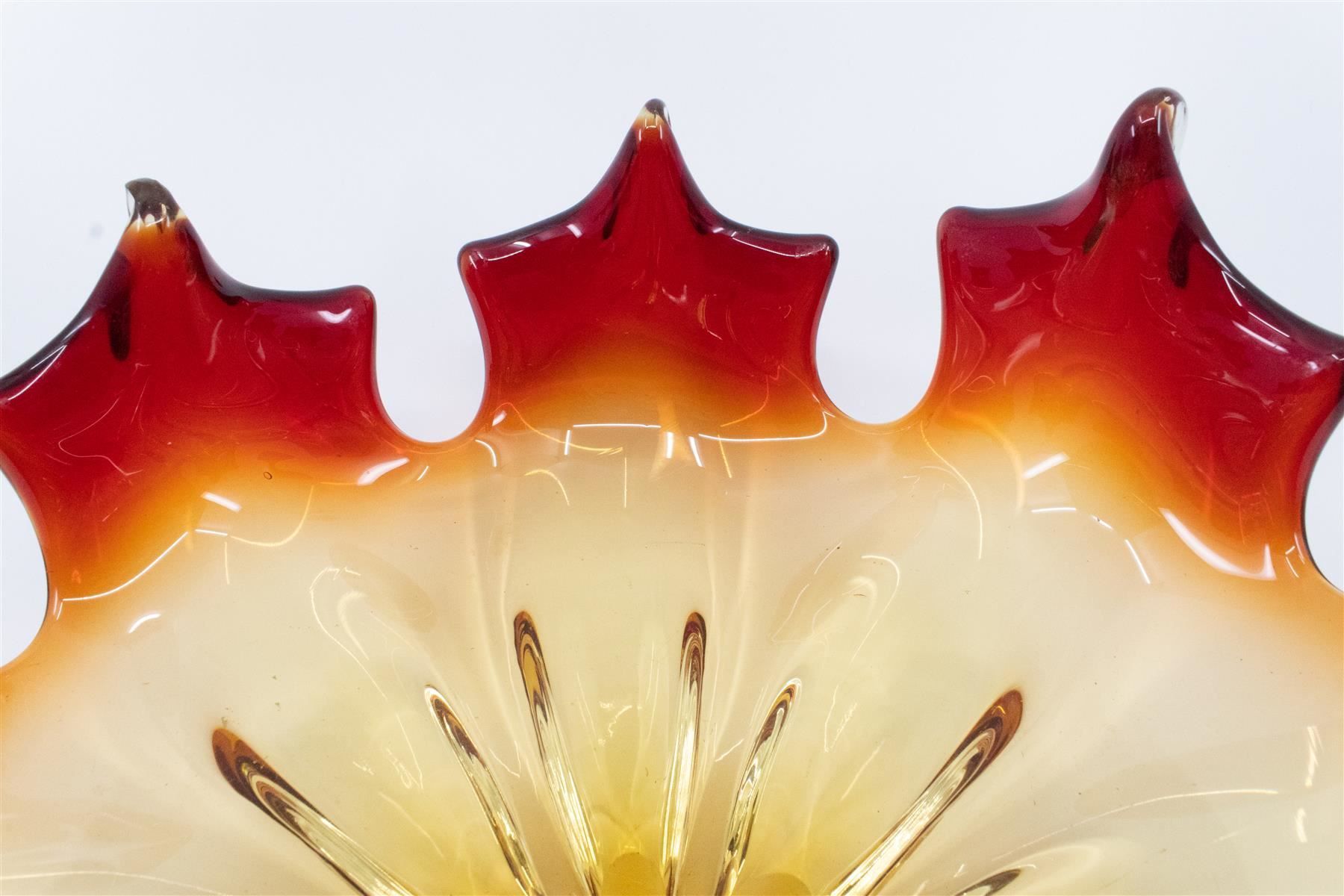 Bicchieri: Grosse Glasschale Ahornblatt – Usato da Zürich venduto da ZuercherBrockenhaus 5