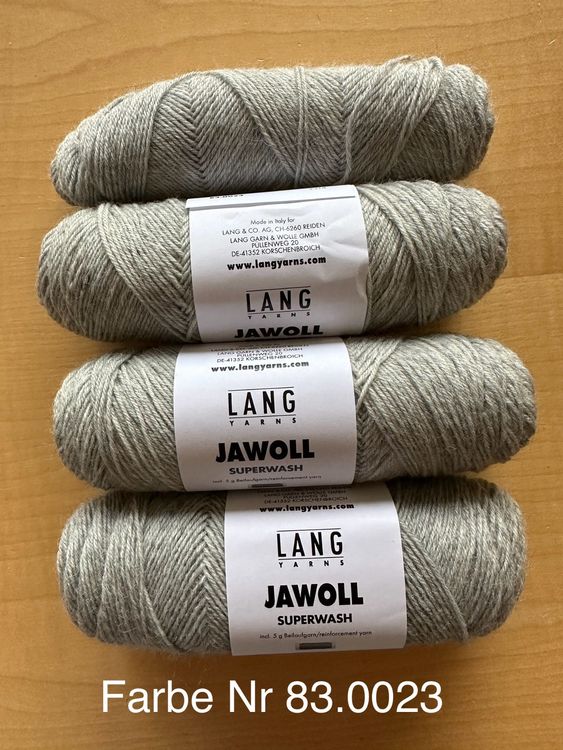 Lang Jawoll Superwash Sockenwolle – Klassisches Strickgarn Mit Beigarn, 75% Schurwolle, Farbe 60 Rot