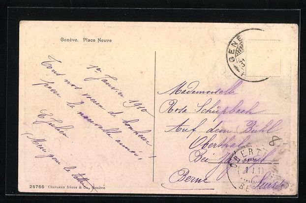 Cartoline postali: AK Genéve, Place Neuve – Usato da Berlin venduto da bartko-reher 1