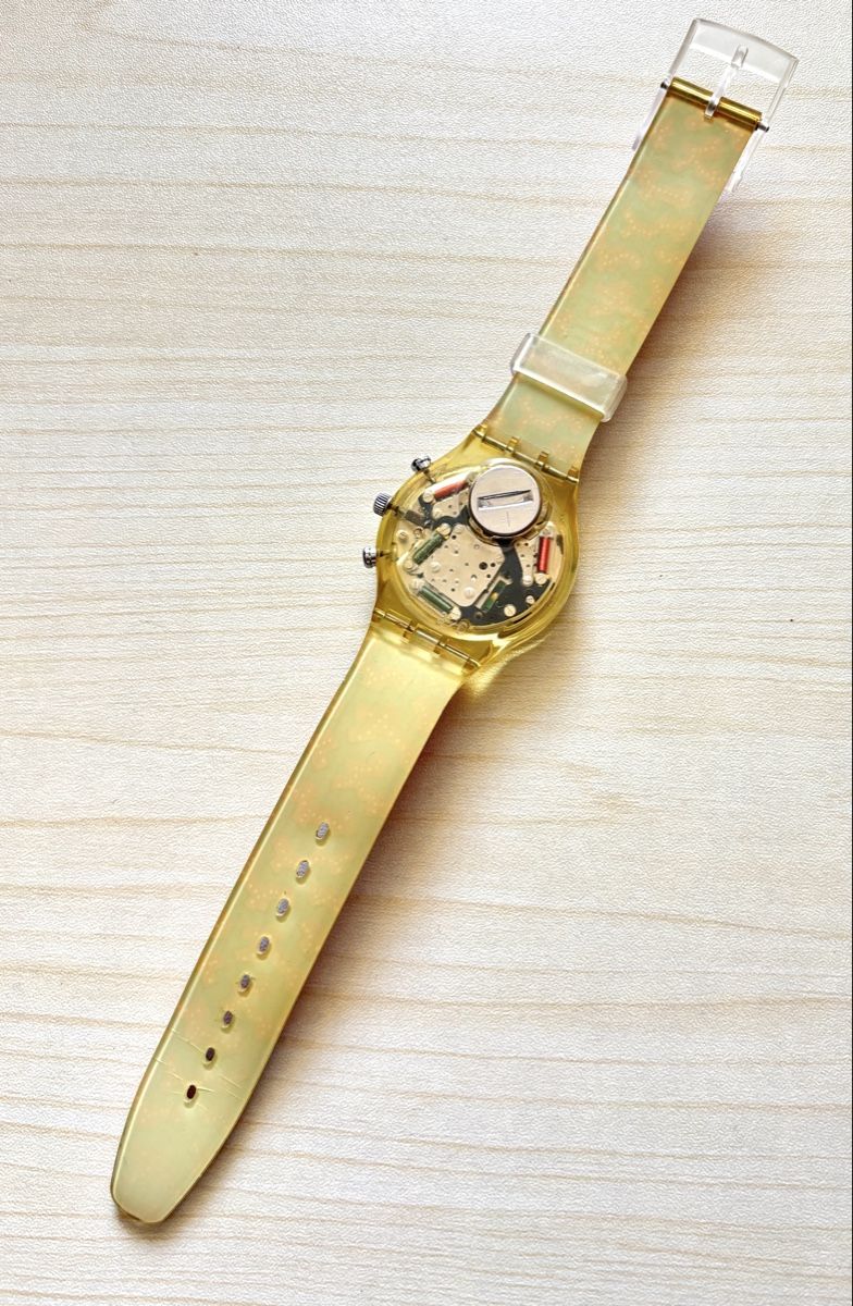 Swatch Uhren: Swatch Chronograph transparent mit Musterband  – Gebraucht aus Grenchen von chththl 6