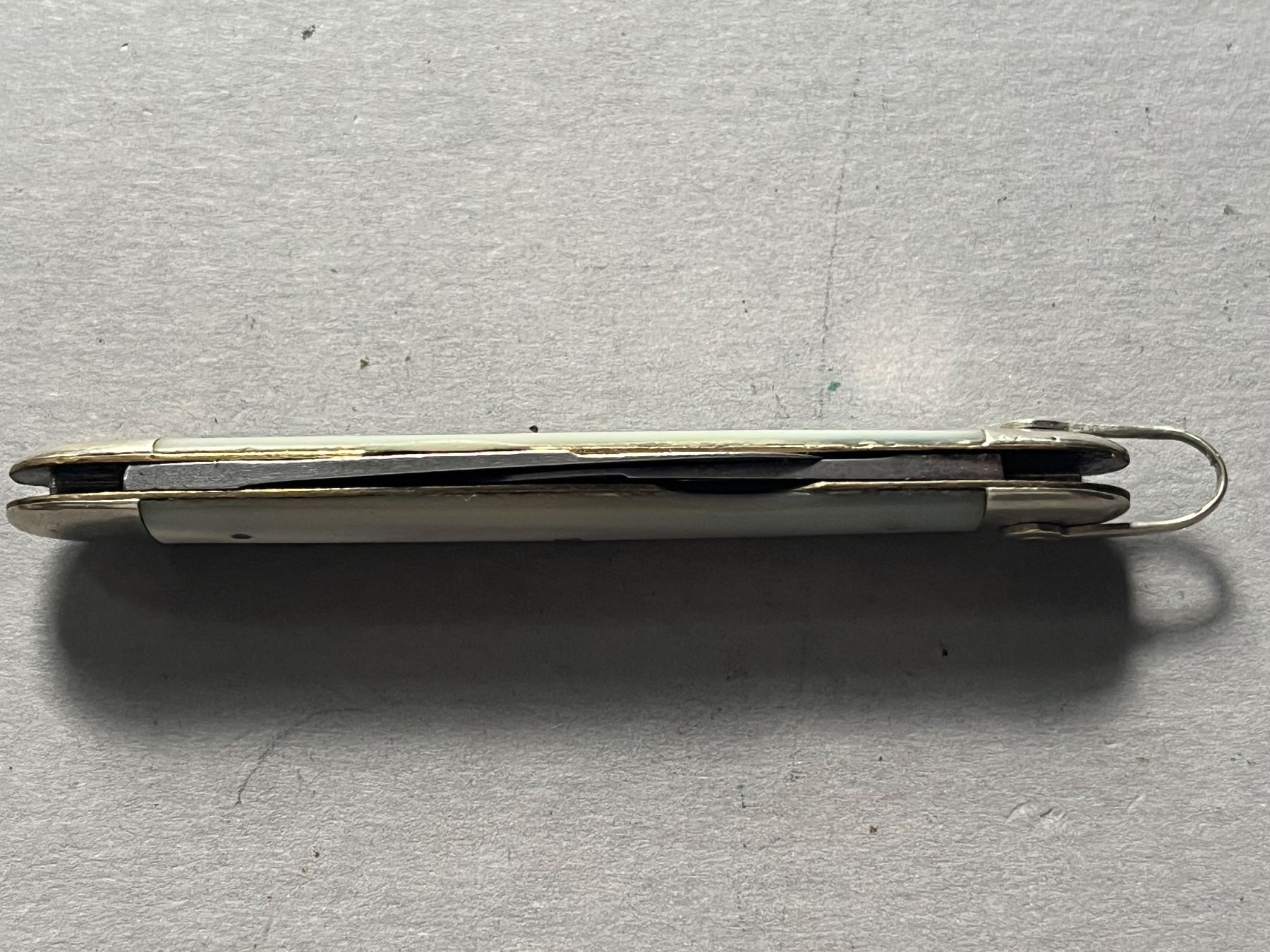 Solingen Coltelli tascabile: Antikes Sackmesser J. A. Henckels 72 mm - Perlmutt – Usato da Zürich venduto da FV.vintage 6