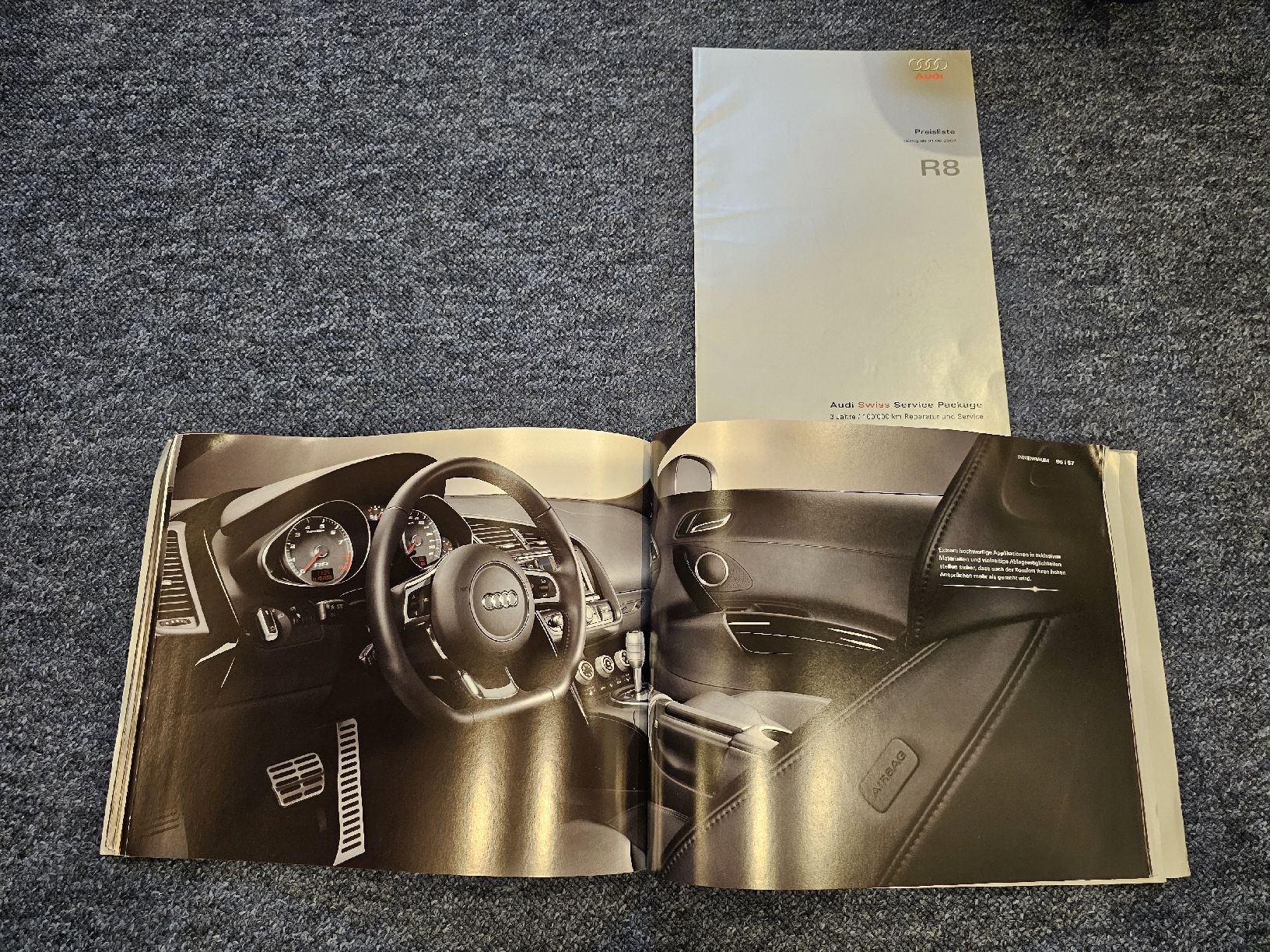Audi Documenti: AUDI R8 Prospekt mit Preisliste – Usato da Steffisburg venduto da RnPerformanceShop 2