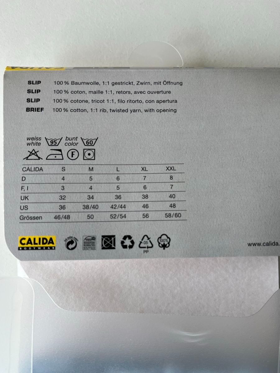 Calida Biancheria intima: CALIDA Unterhose hellblau XXL – Nuovo e nell'imballaggio originale da Ins venduto da Baj 2