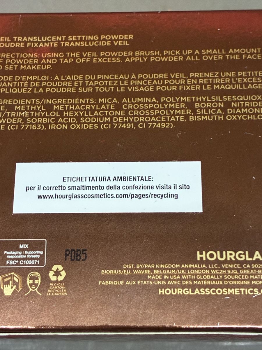 Hourglass Make-up: Hourglass Veil Setting Powder translucent neu – Nuovo e nell'imballaggio originale da Niederglatt ZH venduto da karinso 4
