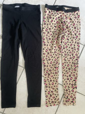 2er Set Mädchen Leggings, Gr.134/140Top Zustand!