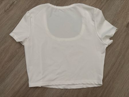 Shein Top court blanc taille S