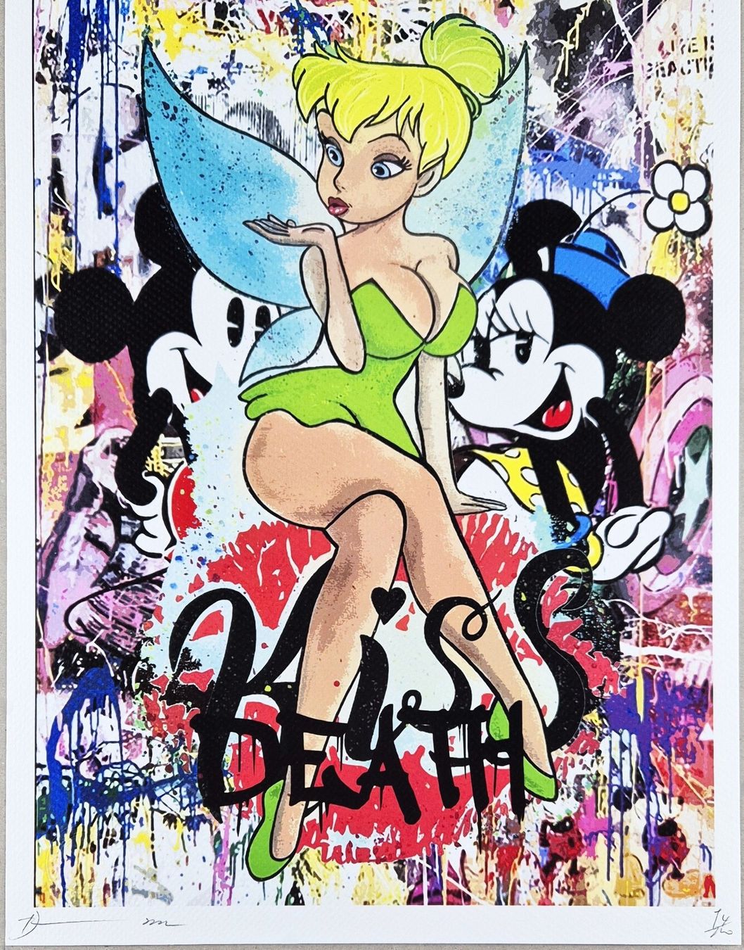 Grafica & Litografie: Death NYC Ltd Ed Pop Art Druck " Kiss Tinkerbell – Nuovo (secondo la descrizione) da Aesch BL venduto da Arts-Trader 1