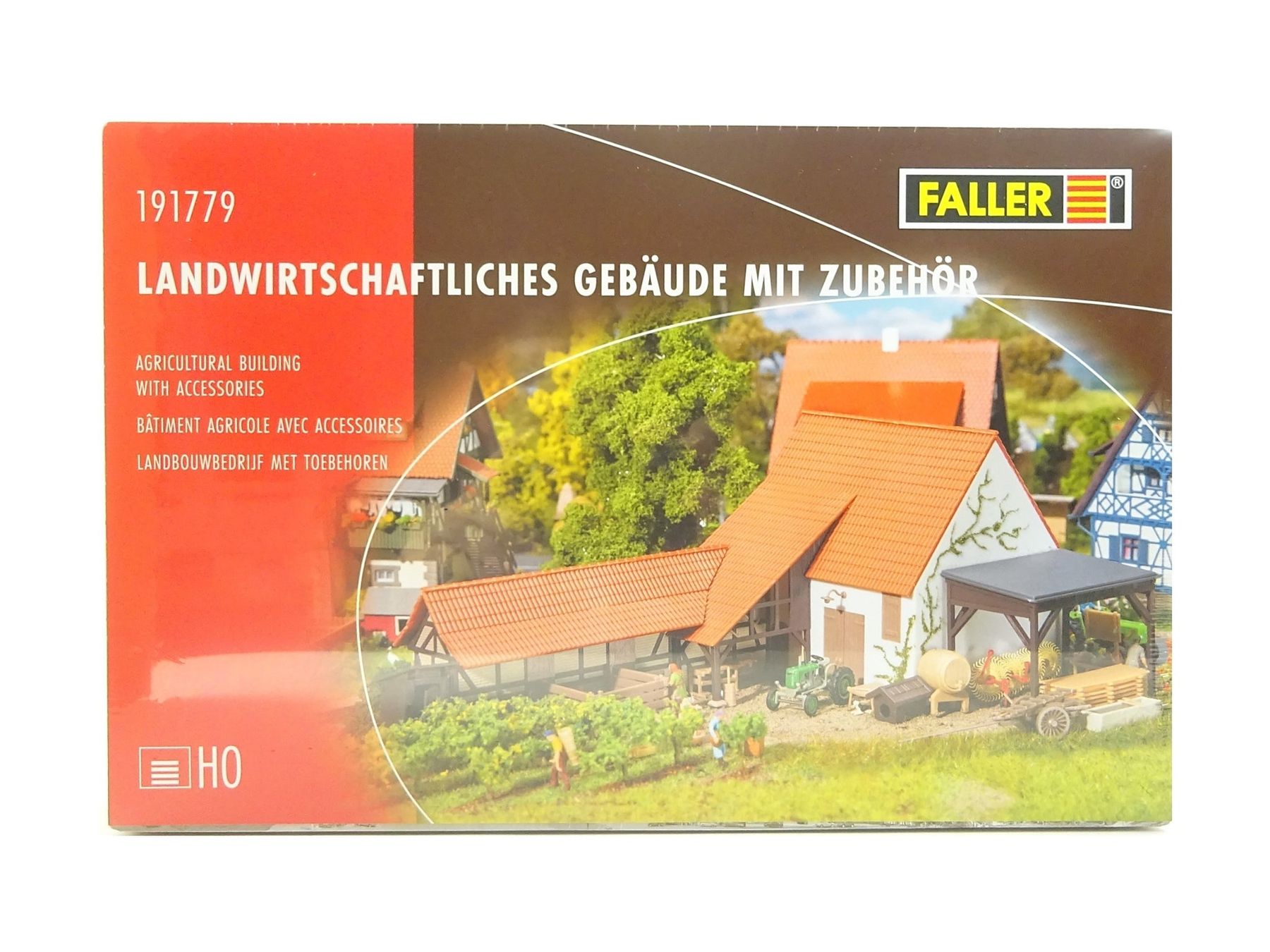 Faller Modelleisenbahnen: Bâtiment agricole avec accessoires Faller HO – Neu und originalverpackt aus Vuippens von FSPracing