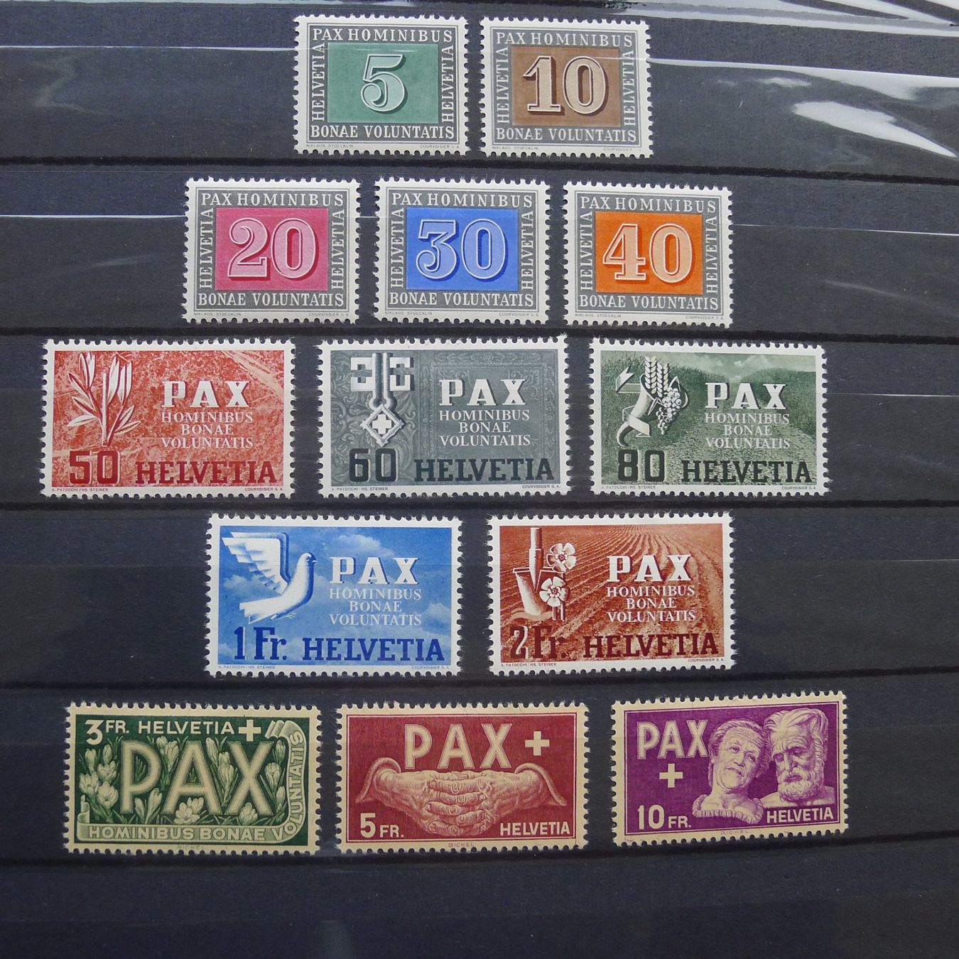 Alle Briefmarken: 1945-1964, Sammlung ungebraucht, postfrisch und gestempelt. – Gebraucht aus Sursee von Luzernerraute 2
