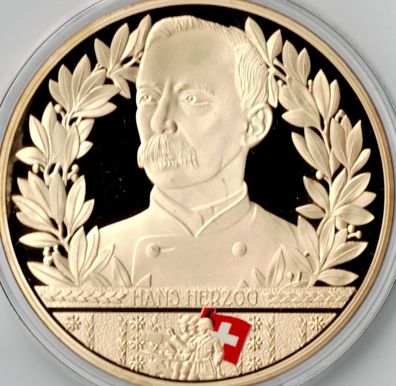Médailles: Hans Herzog_Die Vier Generäle der Schweiz – Neuf (Voir description) à Hombrechtikon par Fraese01 1