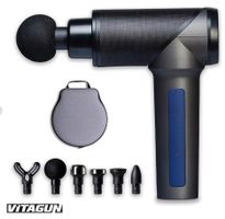 CHIROGUN VITAGUN M MINI MASSAGEPISTOLE & KOFFER 6 AUFSÄTZEN!