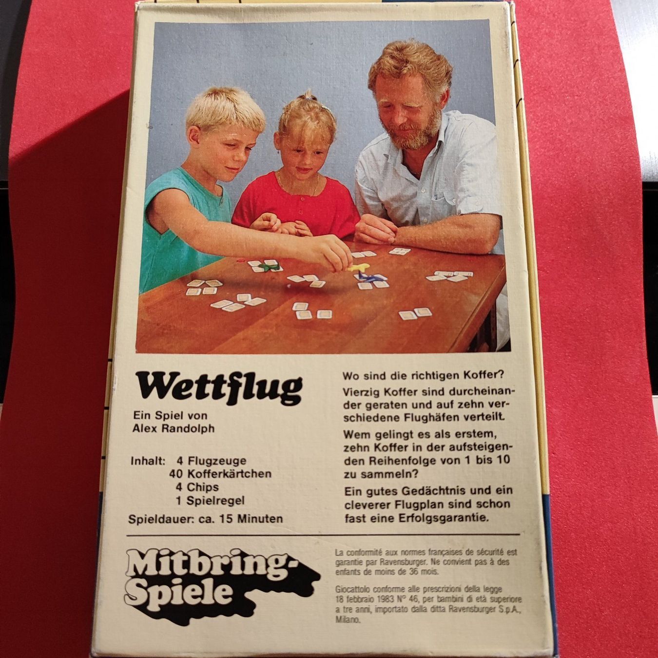 Ravensburger Giochi: Wettflug - Spiel - (1987) – Usato da Dübendorf venduto da kb86_MOVIE 1