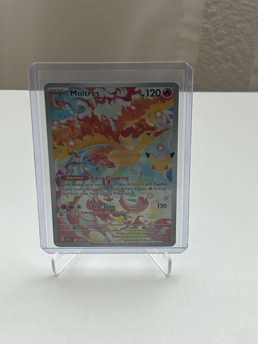 Pokémon Carte collezionabili: Moltres 30th Celebration 130/128 – Nuovo (secondo la descrizione) da Aarau venduto da Gr07