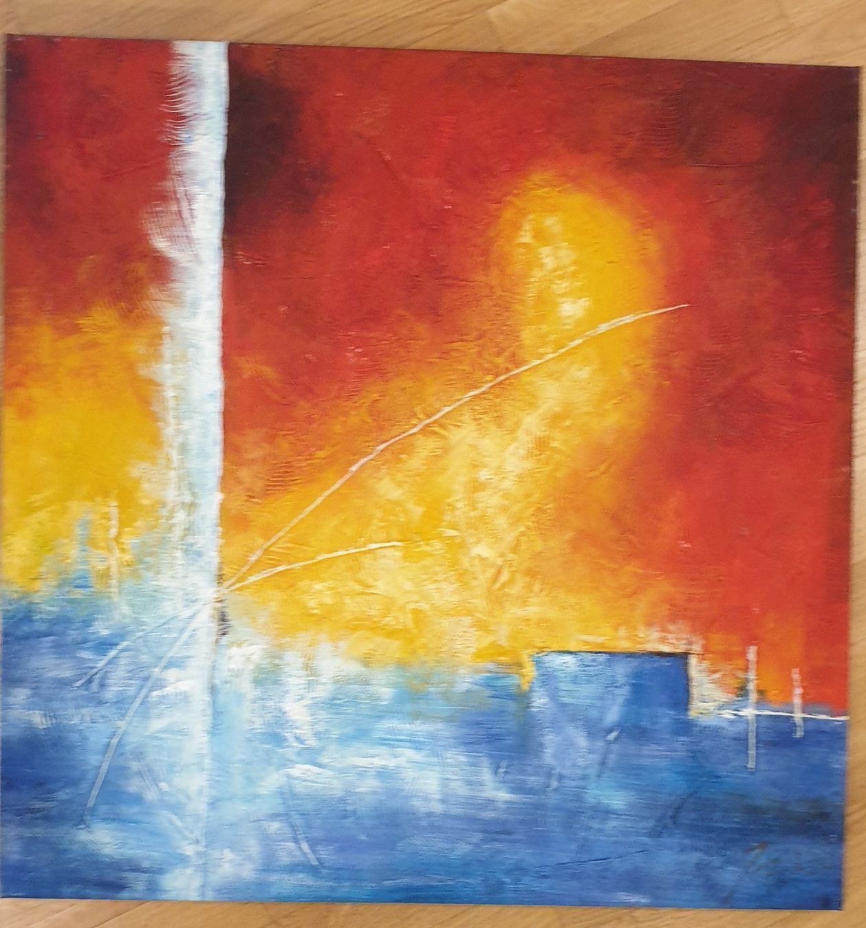Dipinti: Gemälde "Aufbruch" 80/80cm / Malerei / Abstrakt – Nuovo (secondo la descrizione) da Zürich venduto da Allerlei_Shop 1