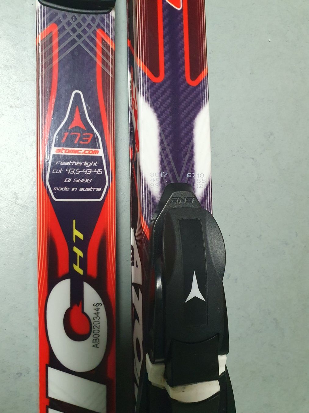 Atomic Sci: Atomic World Cup Red Cheetah light 173cm Skating Ski / SNS – Usato da Einsiedeln venduto da Salusa 3