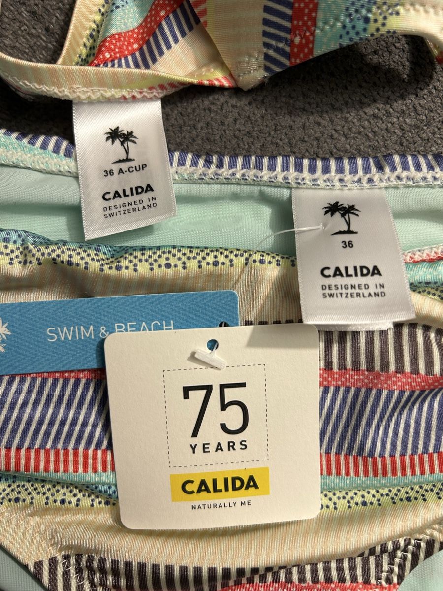 Calida Costumi da bagno & Bikini: Neu - Bikini Set Calida 36 A Cup – Nuovo e nell'imballaggio originale da Corgémont venduto da Tania05 1