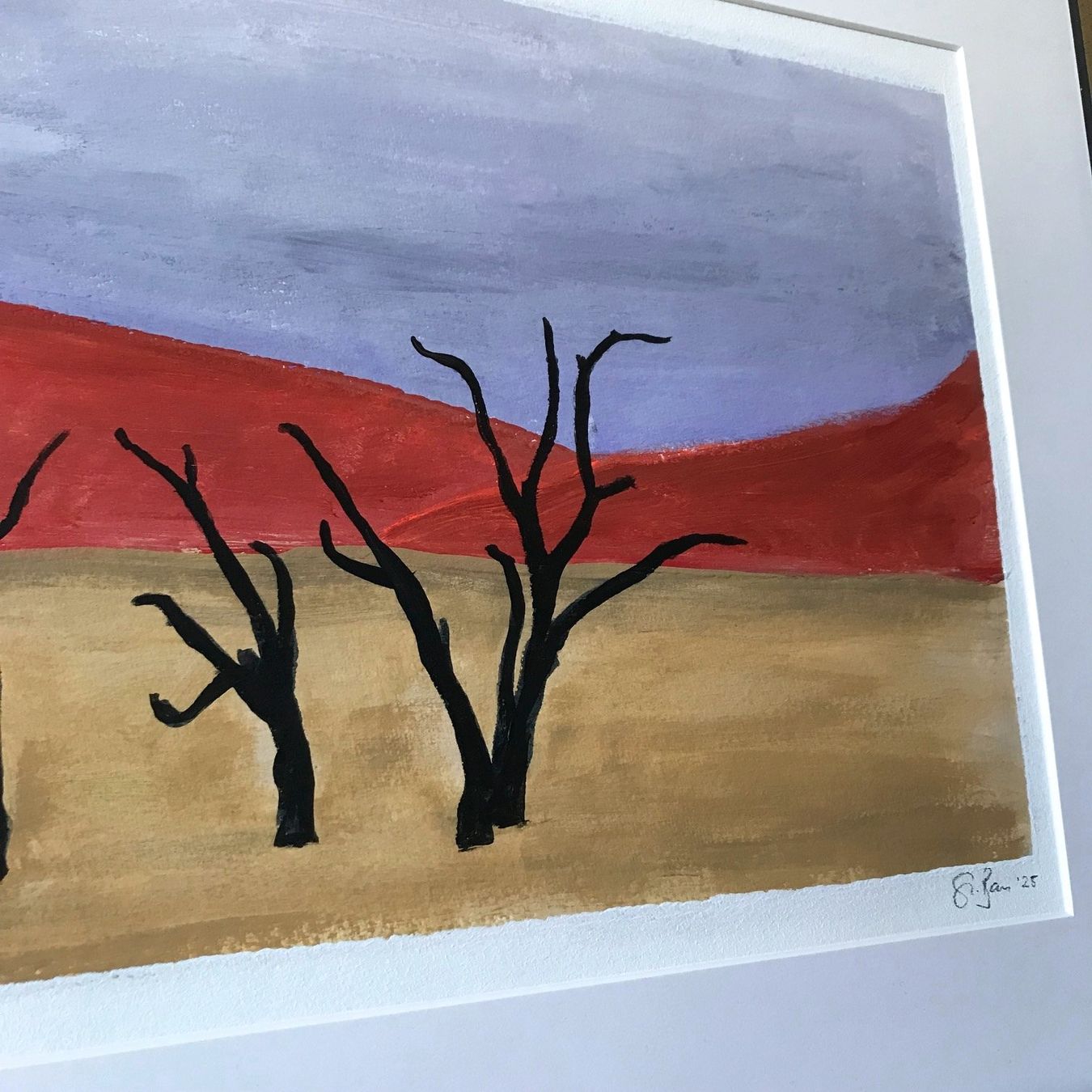 Gemälde: Wüste Namibia Moderne Kunst Acryl Impressionismus Bammert – Neu (gemäss Beschreibung) aus St. Niklausen LU von Stefan_Bammert_Art 1