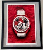 DEATH NYC Pop Art „Moonswatch & Mickey“,Limited x/100 +cadre