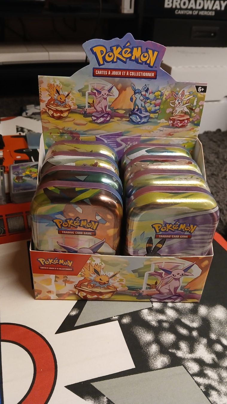 Pokémon Carte collezionabili: EMPTY Mini Tins Display Pokemon – Usato da Condémines (Nendaz venduto da Dr.Sub