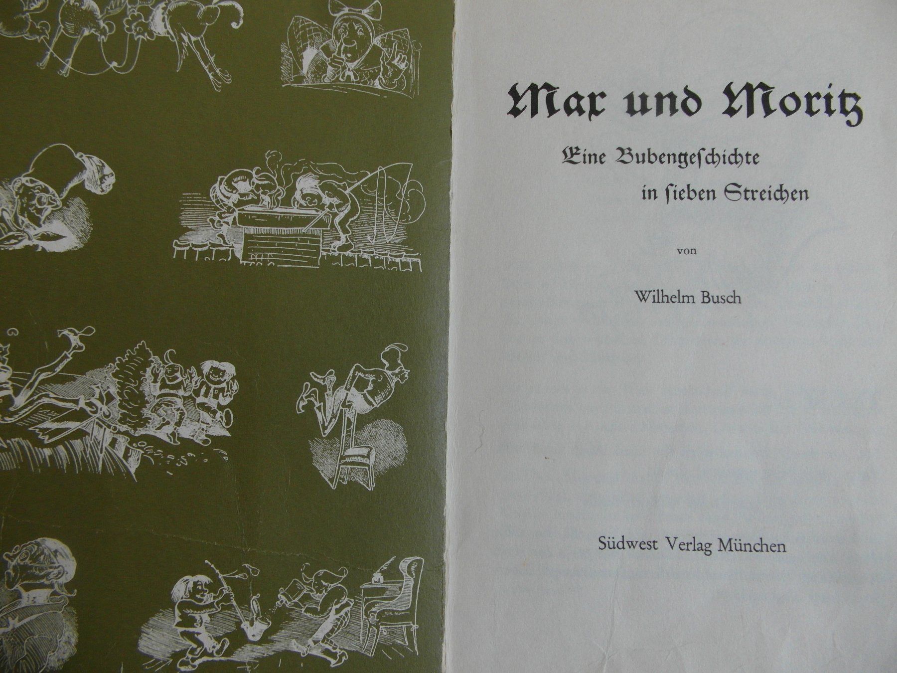 Libri: Max und Moritz - Wilhelm Busch - 1960 – Usato da Schönenbuch venduto da Imagine6