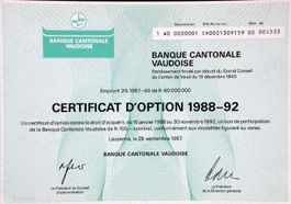 Banque Cantonale Vaudoise, Lausanne - 1987