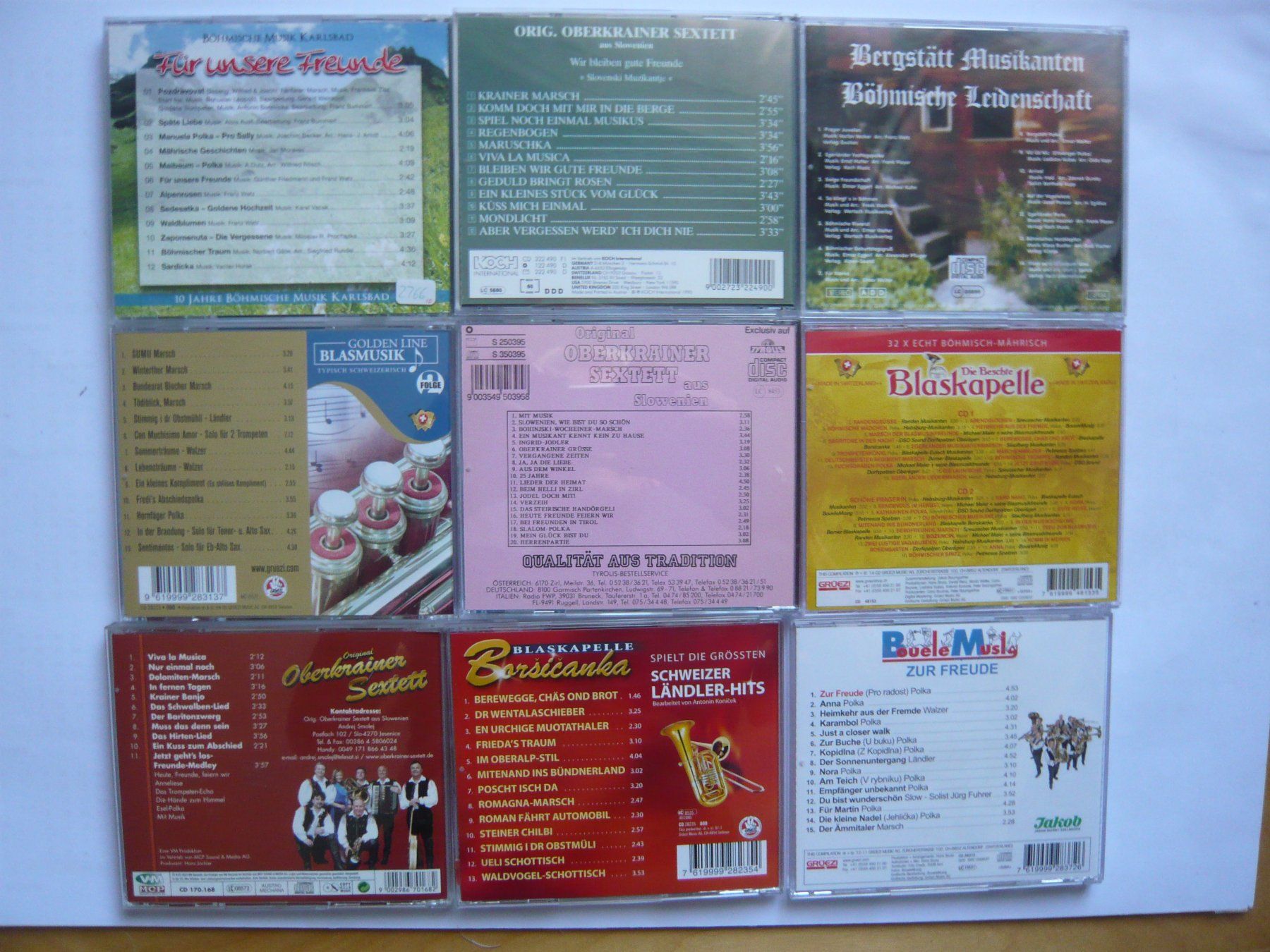 CD: 9CD Sammlung Blasmusik & Oberkrainer – Usato da Winterthur venduto da Cajun 2