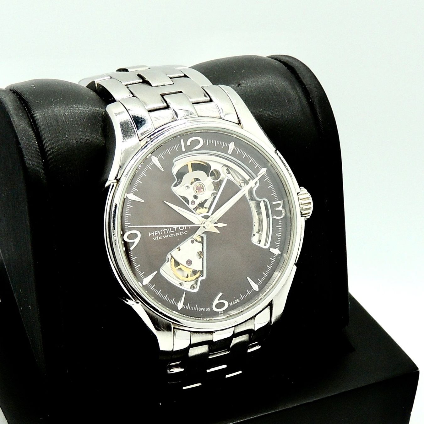 Hamilton Orologi: Montre Hamilton Jazz Master Open Heart Brown Dial – Usato da Lausanne venduto da DuGoutetdesCouleurs 1