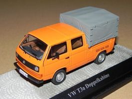 VW T3a Pick Up Doka 1979-1985 orange / grau      1:43