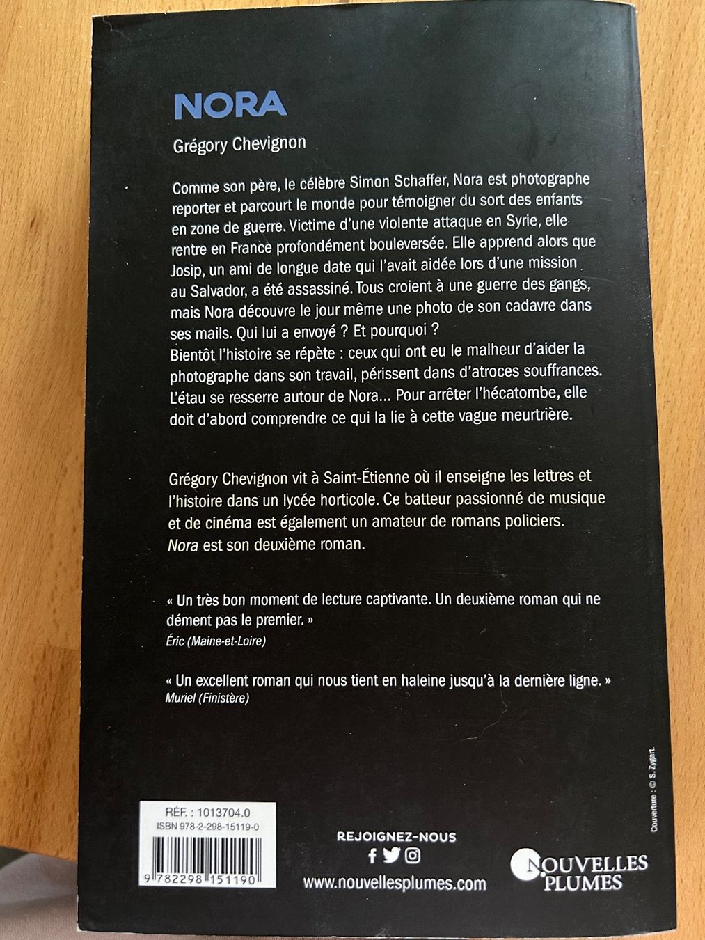 Libri: Nora - Gregory Chevignon – Usato da Reconvilier venduto da Panda90 1