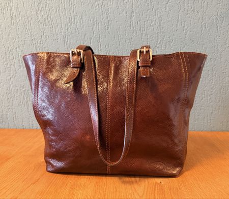 Braune Ledertasche von Fantini, Top Zustand