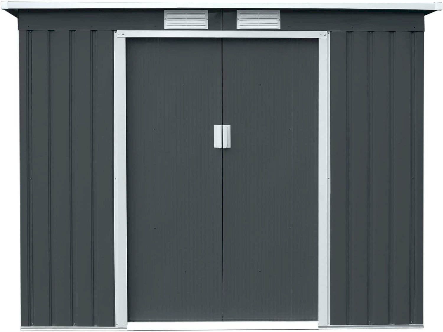 Gartenhäuser & Gewächshäuser: HATTORO P100 Metall Gerätehaus Anthrazit – Neu und originalverpackt aus Bottighofen von zaap 1
