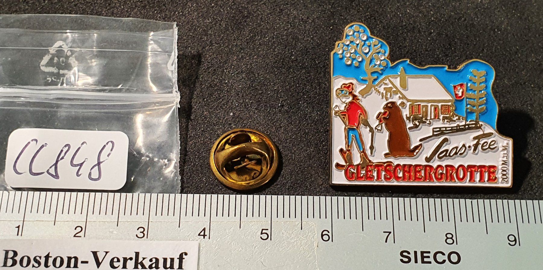 Placchette & Badge: CC848 - Pin Gletschergrotte Saas-Fee – Usato da Reinach BL venduto da Boston-Verkauf 1