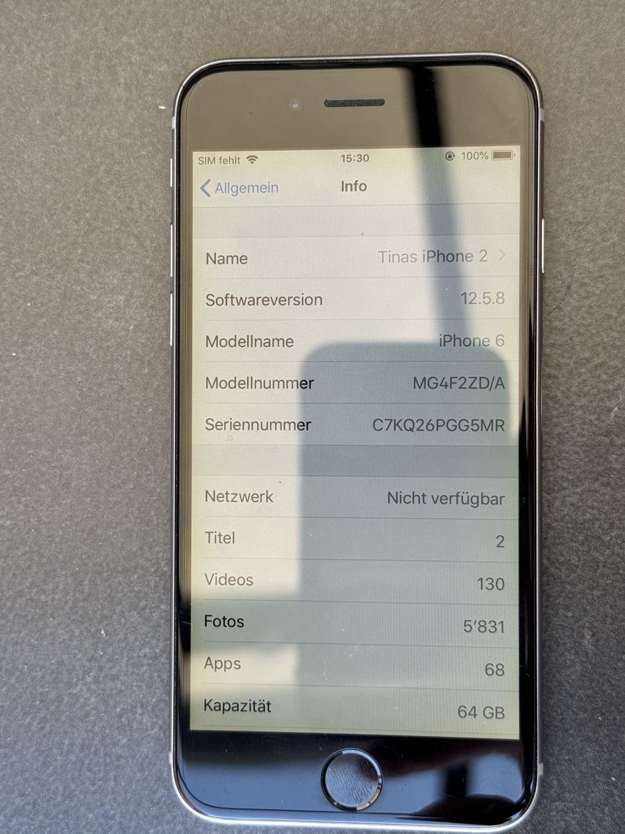 Apple Telefoni cellulari / Smartphones: 2x Apple iPhone 6, 64 GB, Space Grau 100% Akku – Usato da Kloten venduto da RonjaTonga 4
