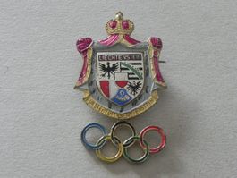 Olympia Olympiade Abzeichen Brosche Fürstentum Liechtenstein