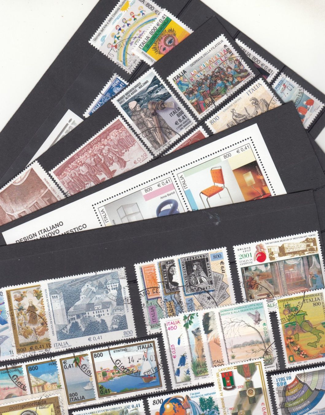 Tous les timbres: Italien 2001 mit ET – D'occasion à Bürglen TG par StampGraf