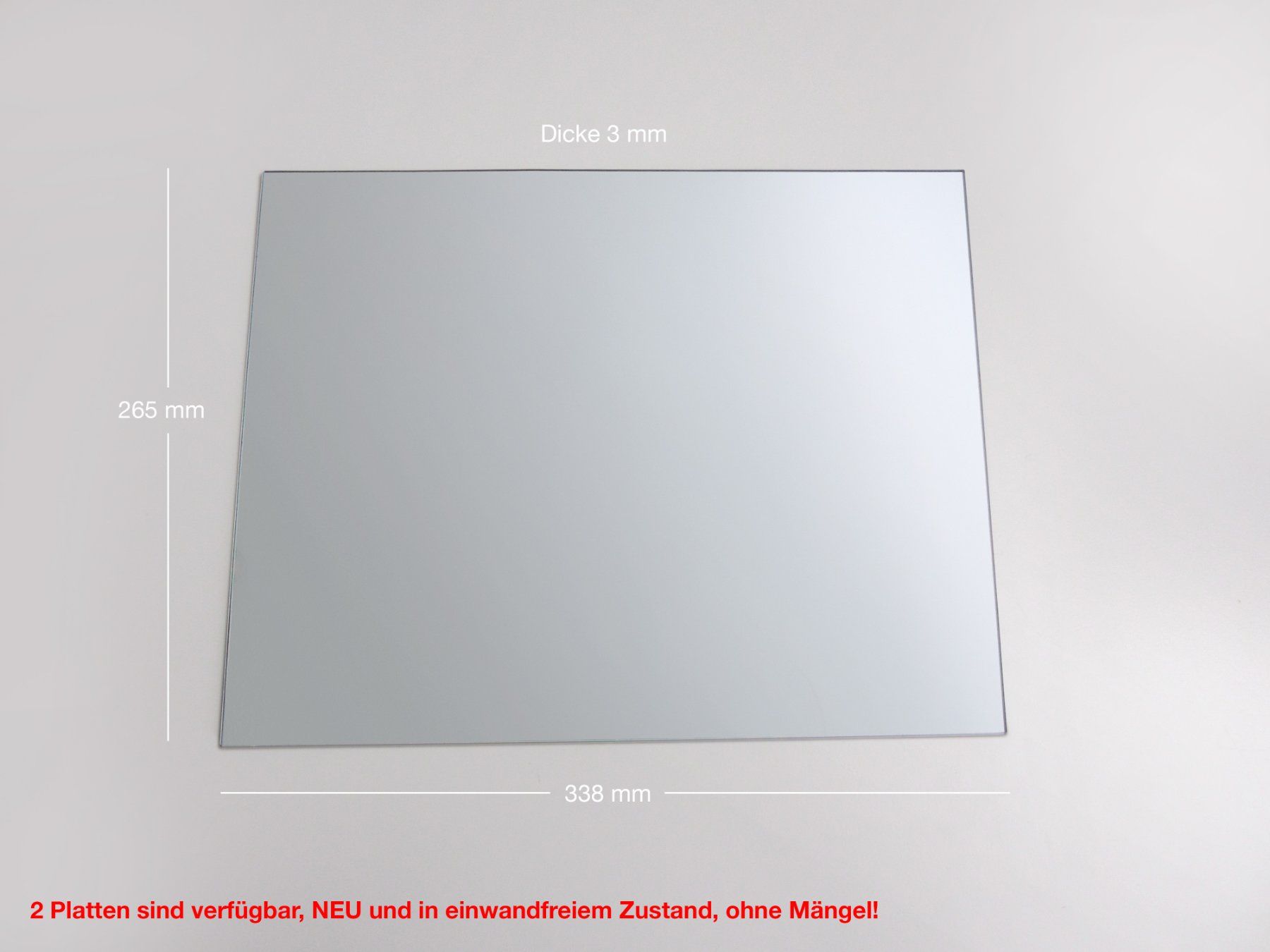 Spiegel: Spiegelplatten 33.8 X 26.5 cm (2 Stk) – Neu (gemäss Beschreibung) aus Winterthur von Nooitgedagt
