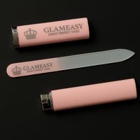Lime à ongles en verre rose GlamEasy étui - neuf